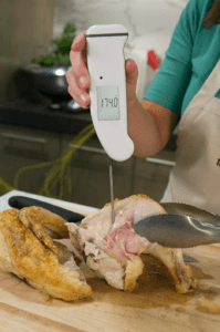 Safe Chicken Temperatures, Even if It's Pink!